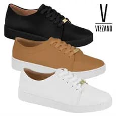 Tênis Vizzano Cadarço Casual Feminino Original Confortável Dia a Dia Moderno 1214.205