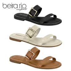 Papete Sandália Feminina Beira Rio Original Conforto Calce Fácil Praticidade Elegância 8552.207