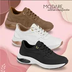 Tênis Feminino Modare Ultra Conforto Ortopédico Lançamento Moderno Dia a Dia 7414.103