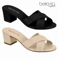 Sandália Salto Calce Fácil Elegante Beira Rio Feminina Original Confortável 8576.100