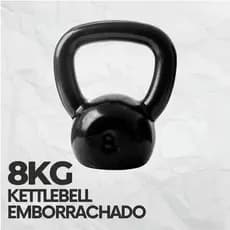 Kettlebell Emborrachado 8Kg Peso de Academia Para Musculação (1 - Unidade)