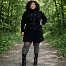 Casaco Moletom Preto Feminino Plus Size Inverno Frio Sobretudo Moda Plus Elegante