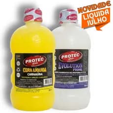 Cera Líquida Carnaúba 500 ml + Evolution Prime 500 ml - Kit Proteção e Espelhamento Profissional