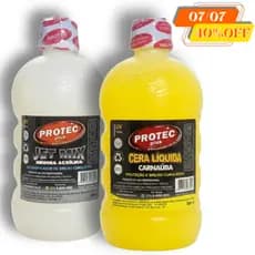 Cera Líquida Carnaúba 500 ml + Resina Jet Mix 500 ml - Kit Brilho Profissional