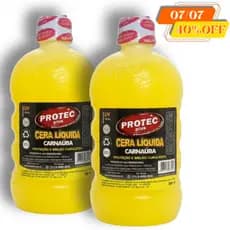 Cera de Carnauba Líquida - Kit 2 frascos de 500ml/cada - Tratamento, Brilho e Proteção Automotiva