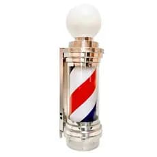 Barber Pole Poste Giratório Big 80cm Pirulito De Barbeiro Com Globo