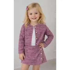 conjunto infantil menina , short saia + casaquinho , festa , casual , moda evangelica , blogueirinha