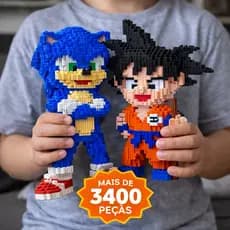 Boneco de Blocos de Montar Mais de 3400 Peças Modelo Colecionável