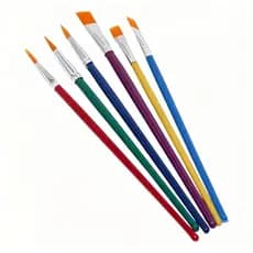 Kit 6  Pincel Para Pintura Artística Com 6pcs Material Escolar Profissional