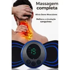 Mini Massageador EMS Estimulador Elétrico De Pescoço Portátil Para Alívio Da Dor Muscular Cervical Relaxante