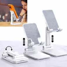 Suporte Para Celular e Tablet Dobrável Portátil Ajustável Apoio Mesa Universal