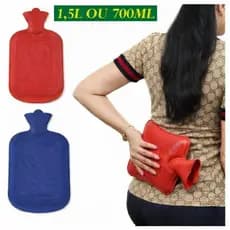 Oferta Bolsa Térmica 1.5L Ou 700ML De Água Quente Compressas Aliviar Dores Emborrachada Multiuso Universal Terapêutica