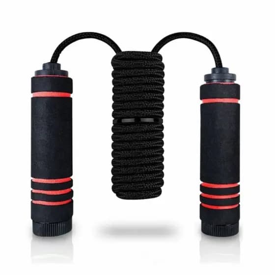Corda de Pular Ajustável Fitness com Cabo Ergonômico
