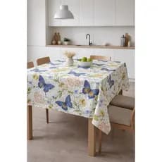 TOALHA DE MESA PARA COZINHA OU MESA DE JANTAR QUADRADA 4 LUGARES 1,45x1,45cm