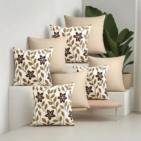 KIT c\ 8 ALMOFADAS CHEIAS PARA QUARTO SALA OU SOFÁ ALMOFADAS DECORATIVAS COM ENCHIMENTO