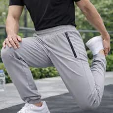 Calça Masculina Tactel com Elastano Zíper Tratorado Leve e Confortável