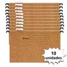 Pasta Suspensa para Arquivo Marmorizada Pct/10