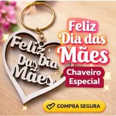 Chaveiro Lembrança Dia das Mães em MDF Corte Laser