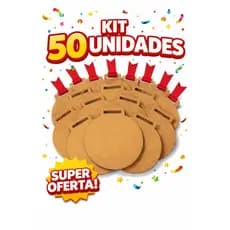 Kit Medalhas Mdf Cru 9cm x 8,5cm Premiação Personalizável