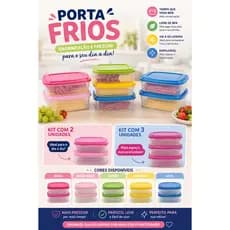 Porta Frios empilhável Colorido