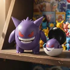 Gengar Pokémon Articulado Com Pokebola Boneco Flexível Figure Colecionável Anime