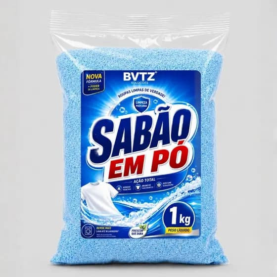 Lava Roupas Sabão Em Pó Limpeza Profunda Concentrado Perfume Duradouro 1kg