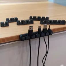 Organizador de Cabos Completo com 6 Peças para 1 até 6 Fios