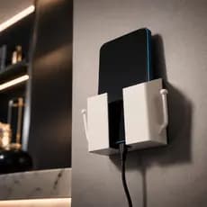 Kit Suporte Celular Parede Adesivo Multiuso Controle Remoto Organizador Para Carregar Casa