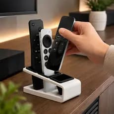 Porta Controle Remoto Organizador Mesa Sala Moderno Decorativo Suporte Controle TV Ar Universal