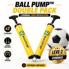 Bomba de Ar para Bola Futebol Vôlei Basquete c/ Bico Incluso Manual 1 ou 2 Unidades Ball Pump