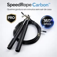 Corda de Pular Profissional Speed Rolamento 360° Cabo de Aço Crossfit Academia