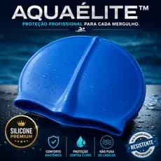 Touca de Natação Silicone Confortável Adulto e Jovem Unissex Resistente para Piscina e Treino