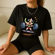 Cropped Feminino Oversized Blusa Estilosa Feminina Soltinha Estilo Urbano 100% Algodao Docinho