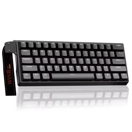Teclado AULA WIN60 Switch Magnético Rapid Trigger 8000Hz RGB Hotswap 60% Gamer Preto