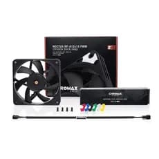 Ventoinha Cooler Fan 12cm Noctua NF-A12x15 PWM 120mm Chromax.black.swap Ultra Silencioso Premium