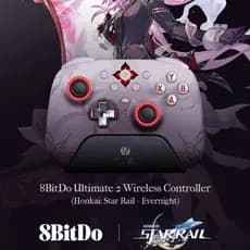 Controle 8BitDo Ultimate 2 Evernight | com Dock + Brindes Exclusivos da colab| RGB | Hall Effect .