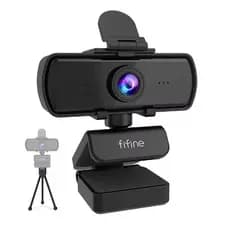 Webcam Fifine K420 2k 1440p Com Tripe E Microfone Embutido, USB.