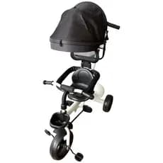Triciclo Infantil Empurrador Conforto Branco Seguro Ajustavel Confortavel Criança