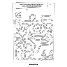 Caderno Atividades Educativas 16 Folhas Papel Alta Qualidade Criativo Escolar Infantil
