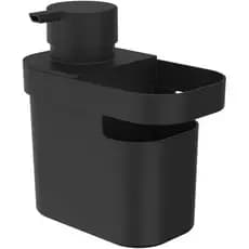 Dispenser Porta Detergente Organizador de Pia Preto 650ml Ou