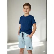 👕✨ Conjunto Infantil Masculino com Shorts Moletom ✨👕