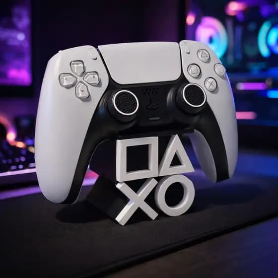 Suporte Controle Playstation 5 Gamer PS5 Decorativo Dualsense Base Organizadora Premium Estação de Jogos