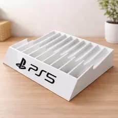 Organizador de Jogos Playstation PS5 Case CD DVD Suporte para Jogos Porta Jogos