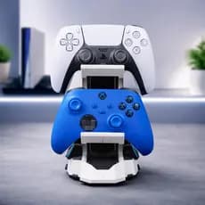 Suporte para Controle Gamer PS5 PS4 Xbox DualSense Stand de Mesa Organizador Premium