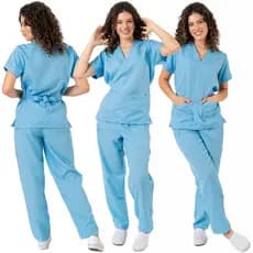Pijama Cirúrgico Hospitalar Unissex Diversas Cores Seca Rápido