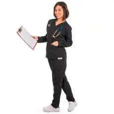 Conjunto Manga Longa Pijama Scrub Cirúrgico Hospitalar