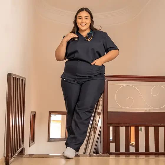 Pijama Cirúrgico Feminino Scrub Plus Size Enfermagem do G1 ao G5