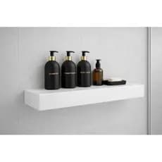 Prateleira Box Banheiro Porta Shampoo Porcelanato Nicho Suspenso 60cm 70cm 80cm Moderna