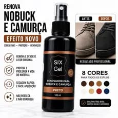 RENOVADOR PARA NOBUCK E CAMURÇA 100ML – RESTAURA, HIDRATA E REVITALIZA BOTAS, COTURNOS E CALÇADOS