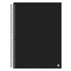 📚 Caderno Universitário Espiral 10,15 ou 20 Matérias Capa Dura Preto